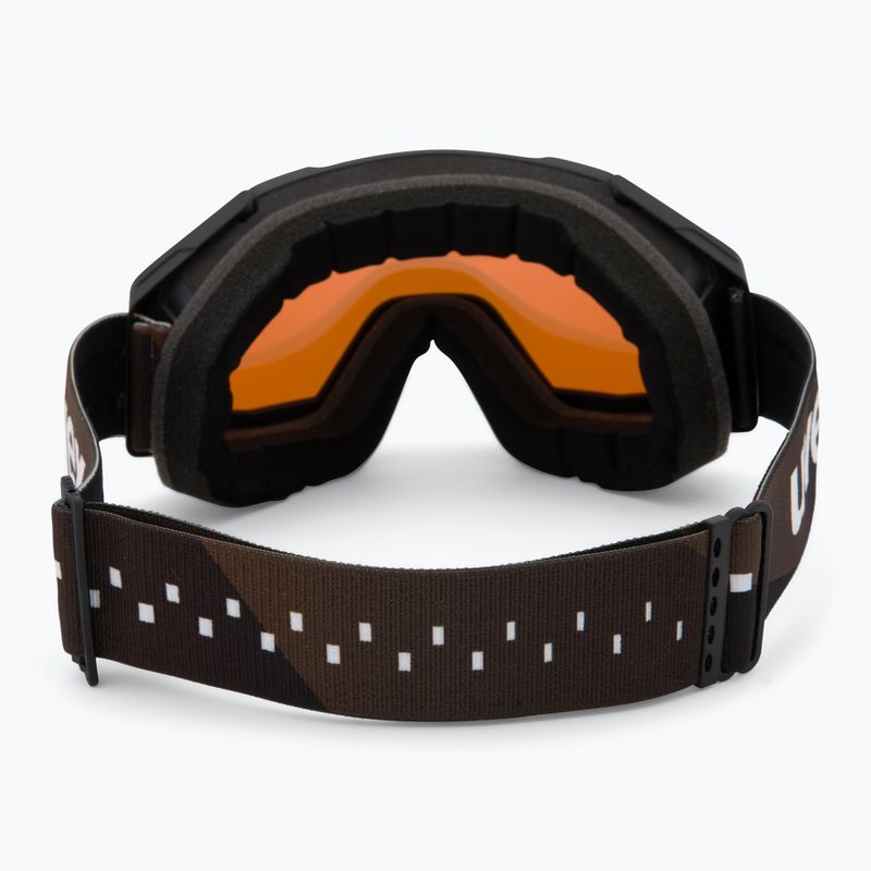 Окуляри лижні UVEX Gravity FM black matt/mirror gold orange clear 3