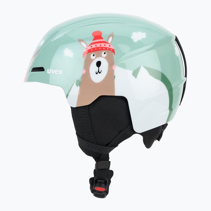 Дитячий лижний шолом UVEX Viti Jr jade llama 3