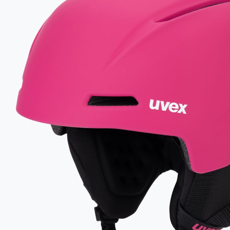 Шолом гірськолижний дитячий UVEX Viti pink matt 7