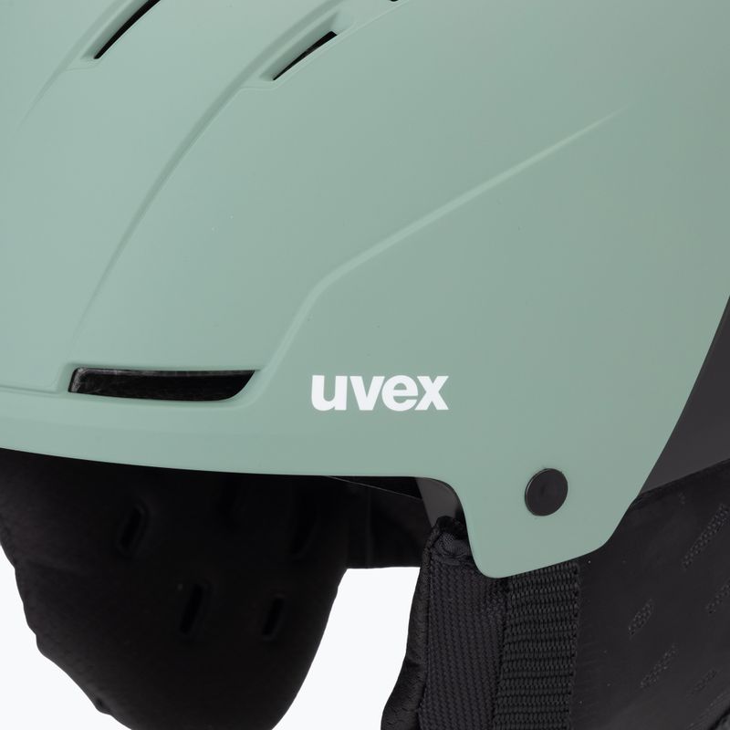 Шолом гірськолижний UVEX Stance MIPS oxid green/black matt 7