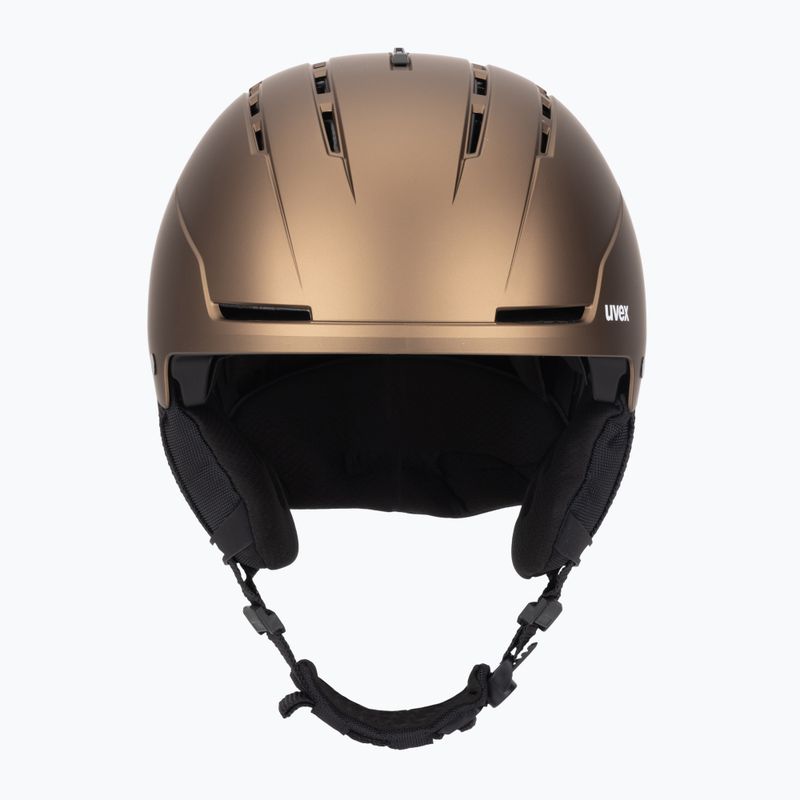 Шолом гірськолижний UVEX Stance brown/black matt 2