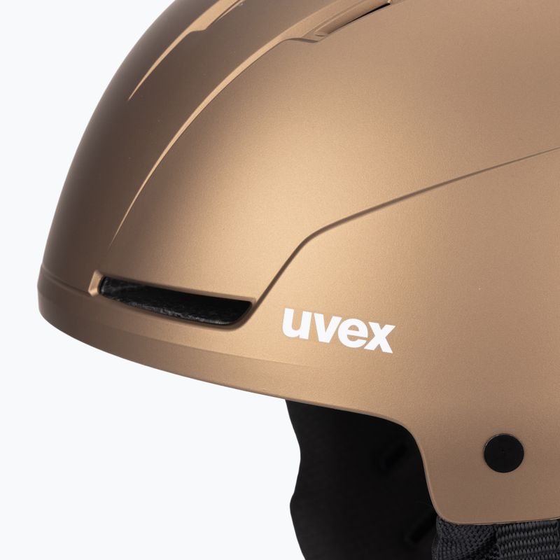 Шолом гірськолижний UVEX Stance brown/black matt 7