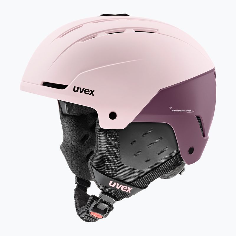 Шолом гірськолижний UVEX Stance powder/plum matt