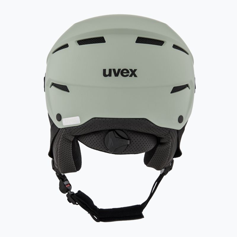 Шолом гірськолижний UVEX Instinct Visor oxid green matt/mirror silver/smoke 4