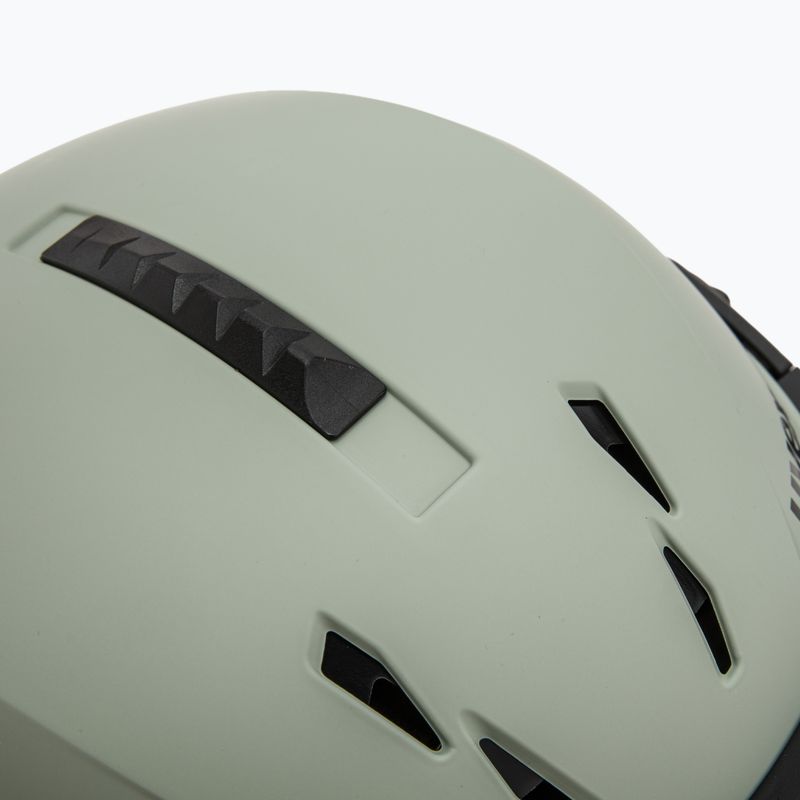 Шолом гірськолижний UVEX Instinct Visor oxid green matt/mirror silver/smoke 9