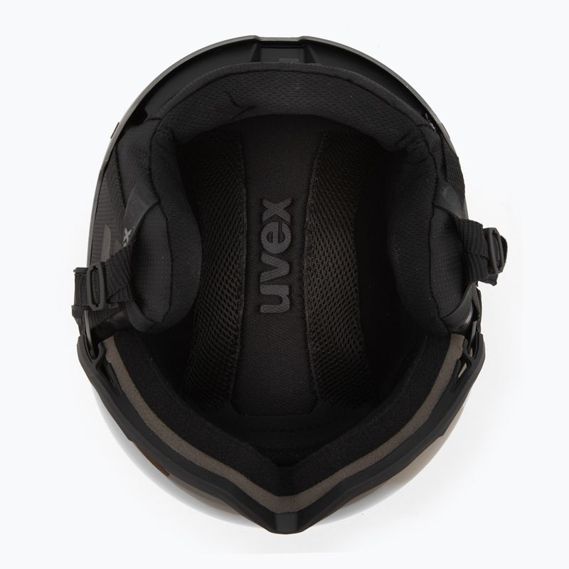 Лижний шолом UVEX Wanted Visor Pro V black/silver matt 6