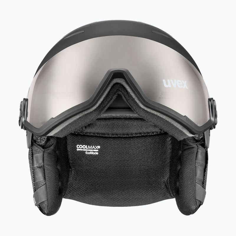 Лижний шолом UVEX Wanted Visor Pro V black/silver matt 3