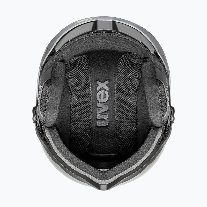 Лижний шолом UVEX Wanted Visor Pro V black/silver matt 6