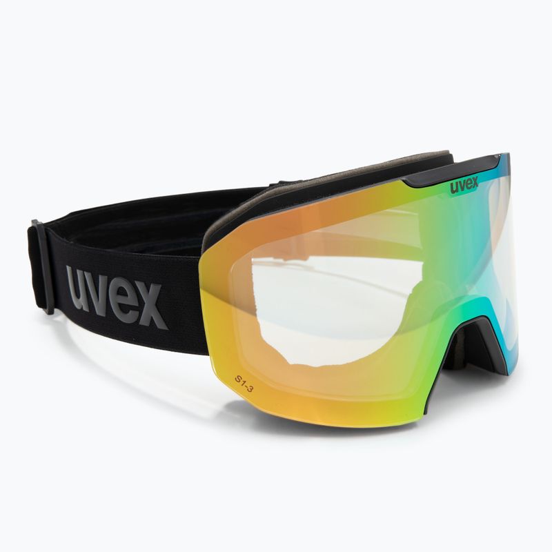 Окуляри гірськолижні UVEX Evidnt Attract V + case black matt/mirror green clear/yellow 2