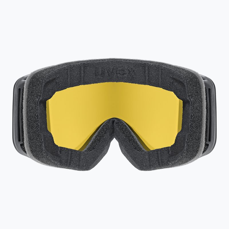 Окуляри лижні дитячі UVEX Pwdr FM black matt/mirror green yellow clear 3