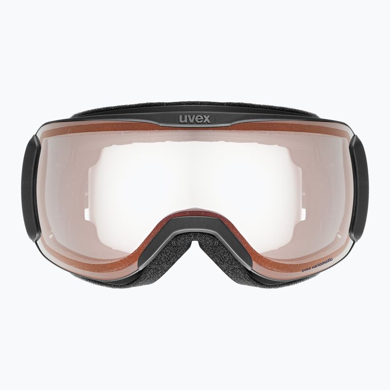 Окуляри лижні UVEX Downhill 2100 V black matt/mirror red clear 2