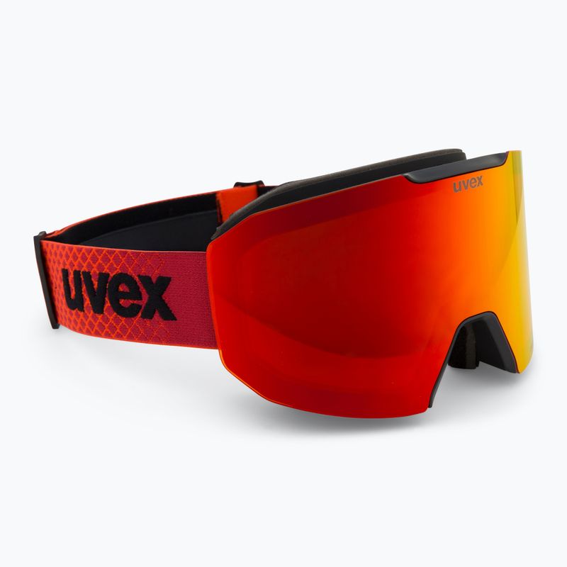 Окуляри лижні UVEX Evidnt Attract + case black matt/mirror red orange clear 2
