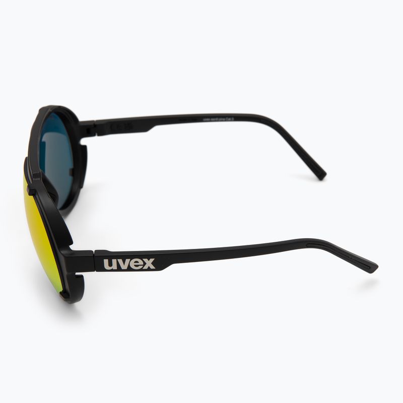 Окуляри сонцезахисні UVEX Esntl Pina black matt/miror red 4