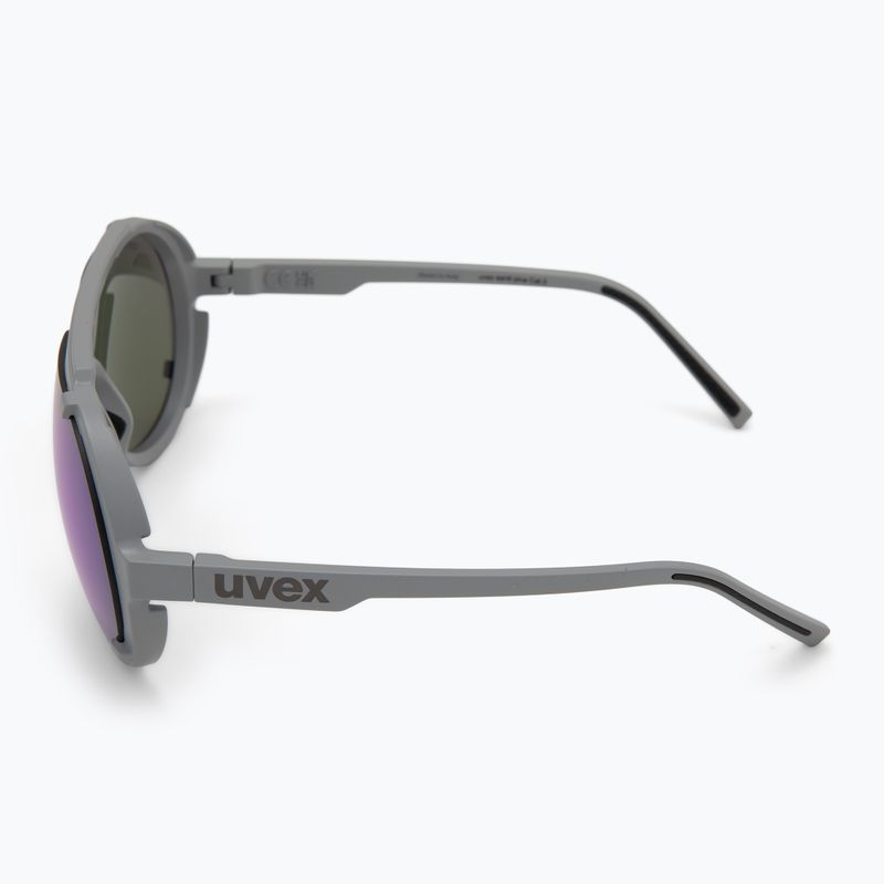 Окуляри сонцезахисні UVEX Esntl Pina grey matt/mirror purple 4