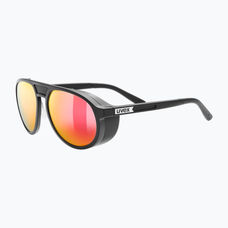 Окуляри сонцезахисні UVEX MTN Classic Pure black matt/mirror red