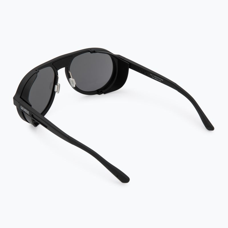 Окуляри сонцезахисні UVEX MTN Classic Pure black matt/mirror green 2