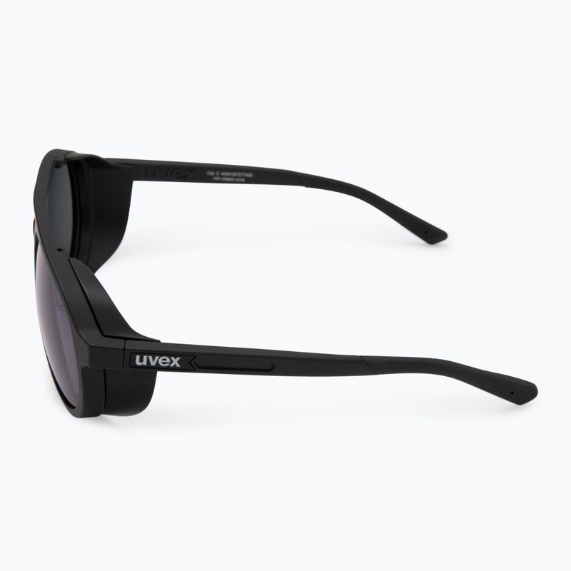 Окуляри сонцезахисні UVEX MTN Classic Pure black matt/mirror green 4