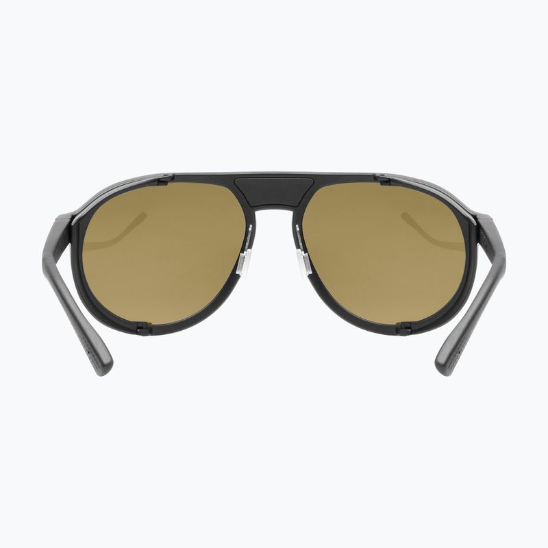 Окуляри сонцезахисні UVEX MTN Classic Pure black matt/mirror green 4