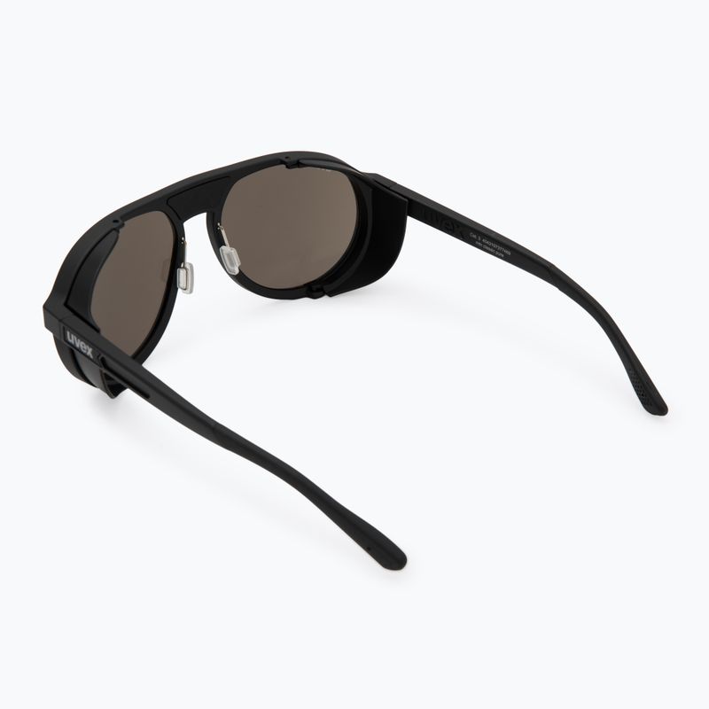 Окуляри сонцезахисні UVEX MTN Classic Pure black matt/mirror silver 2