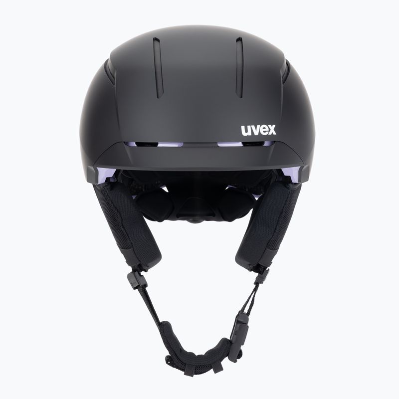 Шолом гірськолижний UVEX Levitate MIPS black/lavender matt 2