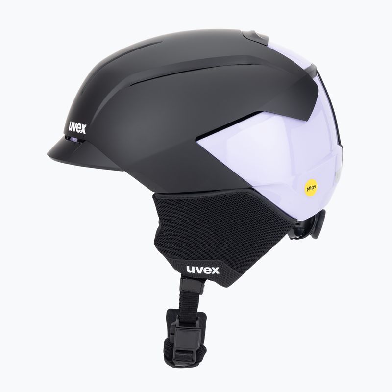 Шолом гірськолижний UVEX Levitate MIPS black/lavender matt 3