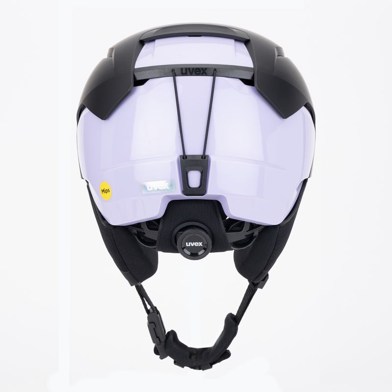 Шолом гірськолижний UVEX Levitate MIPS black/lavender matt 4