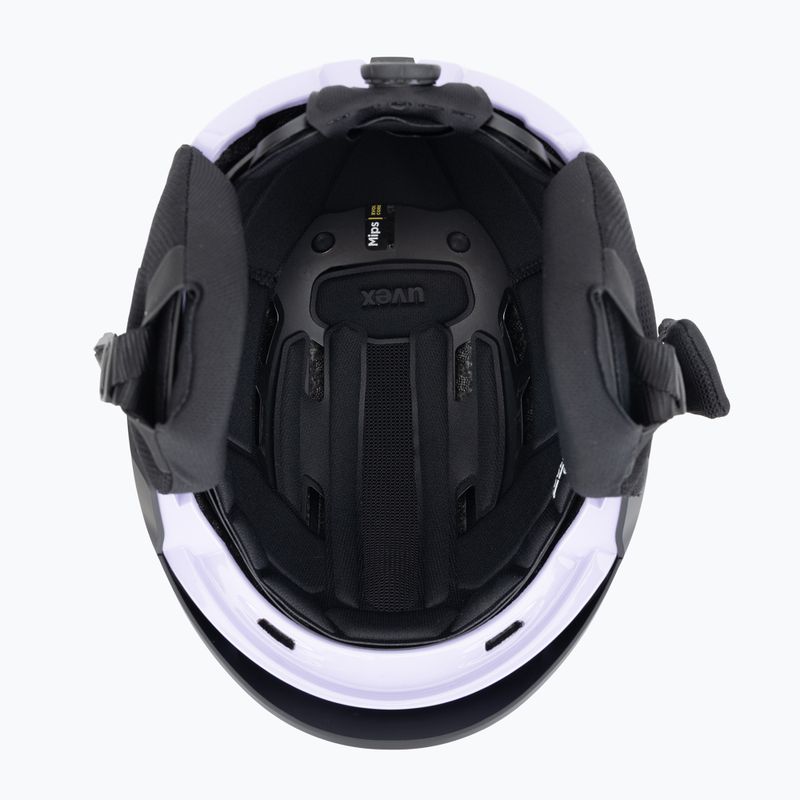 Шолом гірськолижний UVEX Levitate MIPS black/lavender matt 5