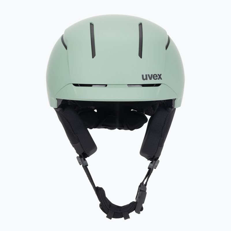 Шолом гірськолижний UVEX Levitate MIPS oxid green/black matt 2
