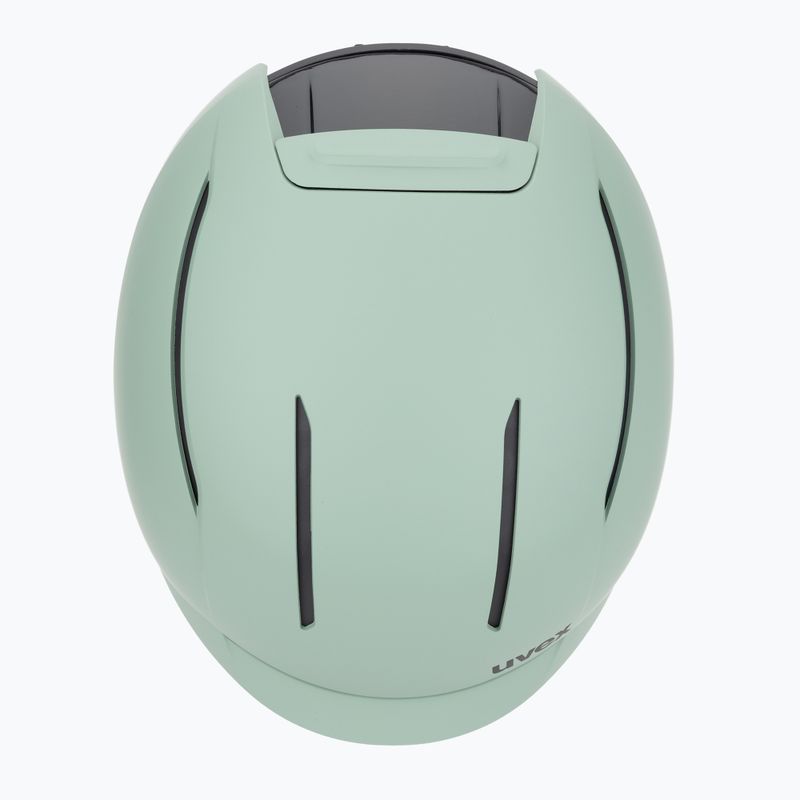 Шолом гірськолижний UVEX Levitate MIPS oxid green/black matt 6