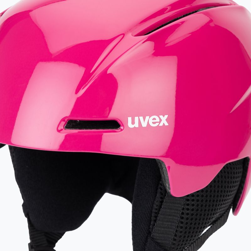 Шолом гірськолижний дитячий UVEX Viti Pure berry shiny 7