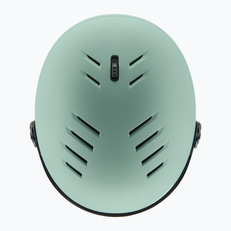 Шолом гірськолижний UVEX Wanted Visor oxid green matt/mirror gold/smoke 3