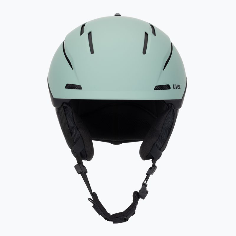Шолом гірськолижний UVEX Gravitate oxid green/black matt 2