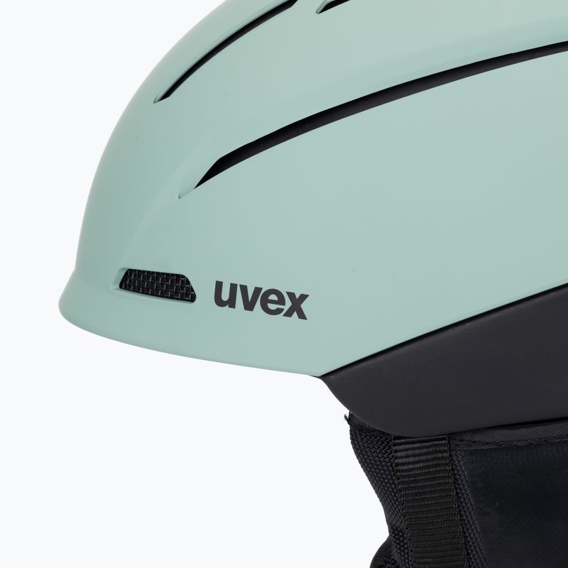 Шолом гірськолижний UVEX Gravitate oxid green/black matt 7