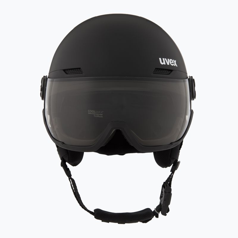 Шолом гірськолижний UVEX Wanted Visor Pro V black matte 2