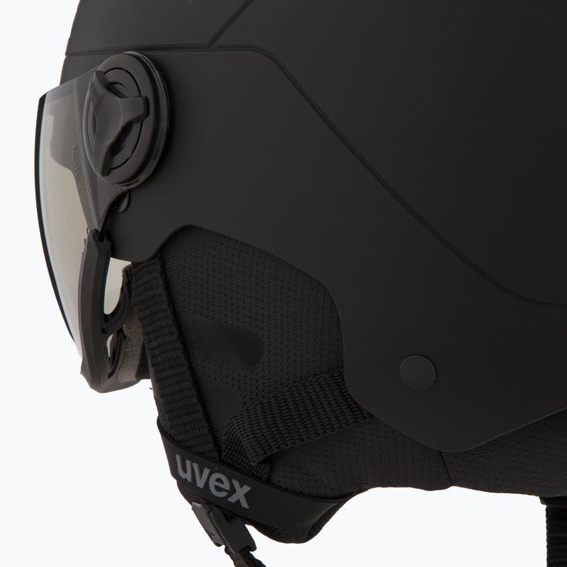 Шолом гірськолижний UVEX Wanted Visor Pro V black matte 8