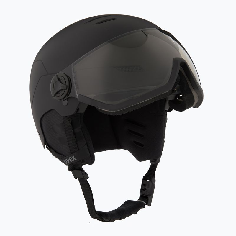 Шолом гірськолижний UVEX Wanted Visor Pro V black matte 10