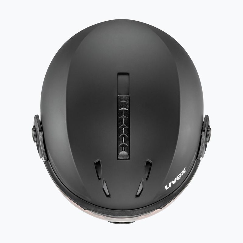 Шолом гірськолижний UVEX Wanted Visor Pro V black matte 2