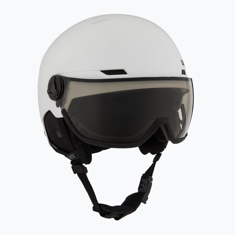 Шолом гірськолижний UVEX Wanted Visor Pro V white matt