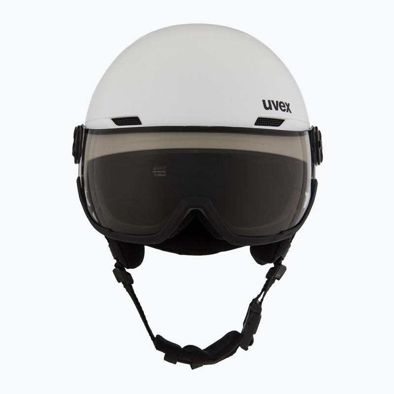 Шолом гірськолижний UVEX Wanted Visor Pro V white matt 2