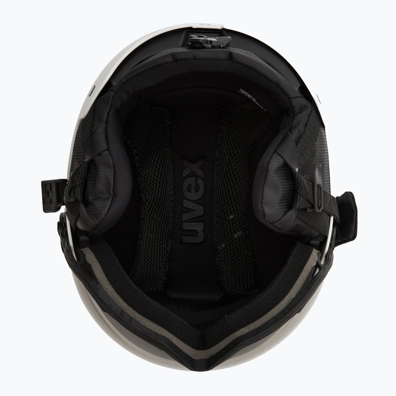 Шолом гірськолижний UVEX Wanted Visor Pro V white matt 5