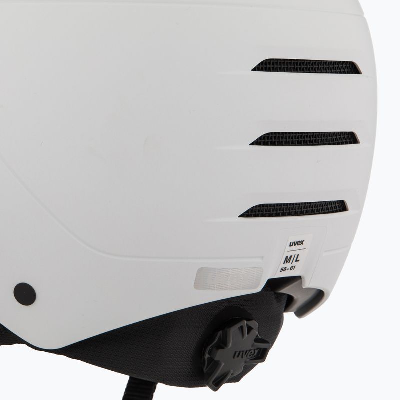 Шолом гірськолижний UVEX Wanted Visor Pro V white matt 7