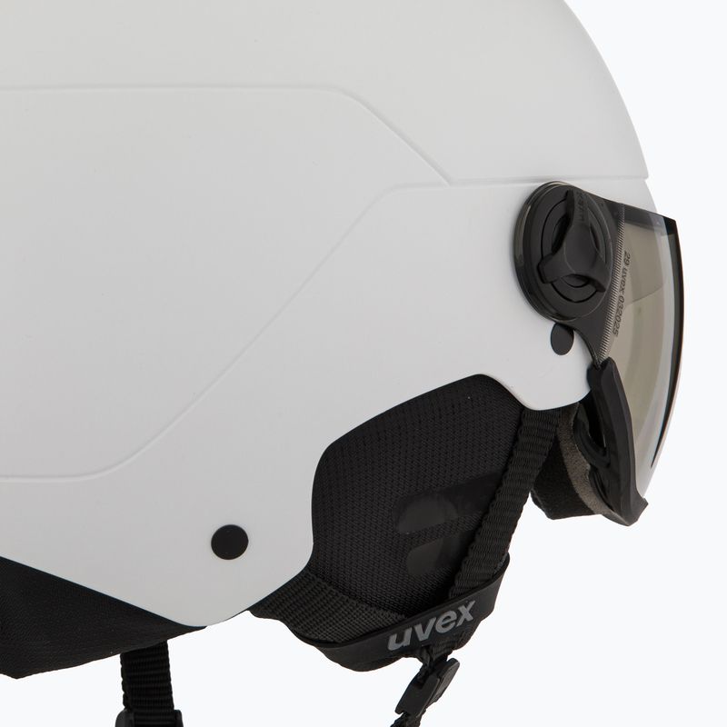 Шолом гірськолижний UVEX Wanted Visor Pro V white matt 8