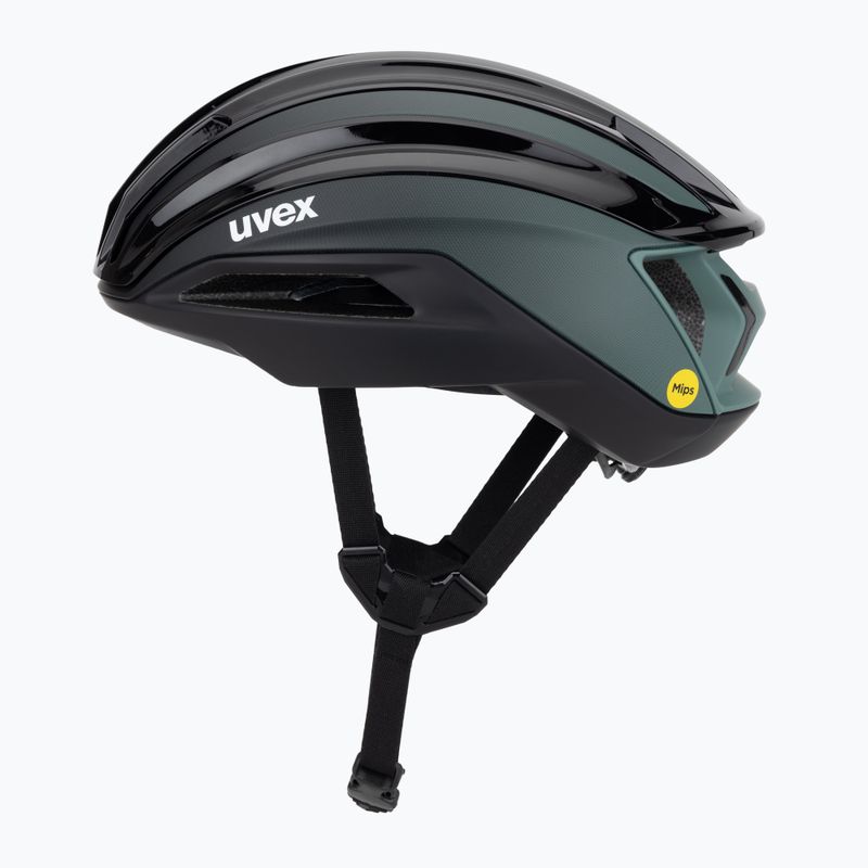 Шолом велосипедний UVEX Surge Aero MIPS black/sage green matt 3