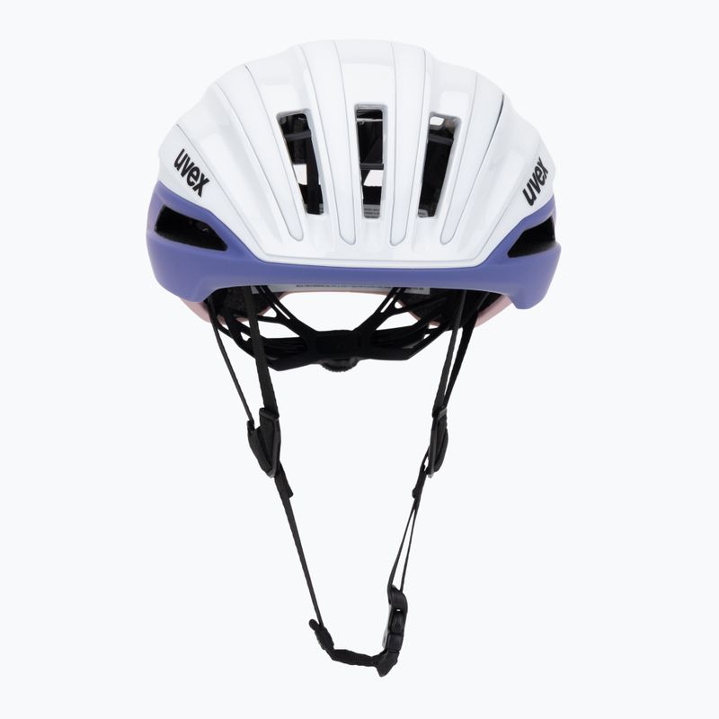 Шолом велосипедний UVEX Surge Aero MIPS white/lilac apricot matt 2