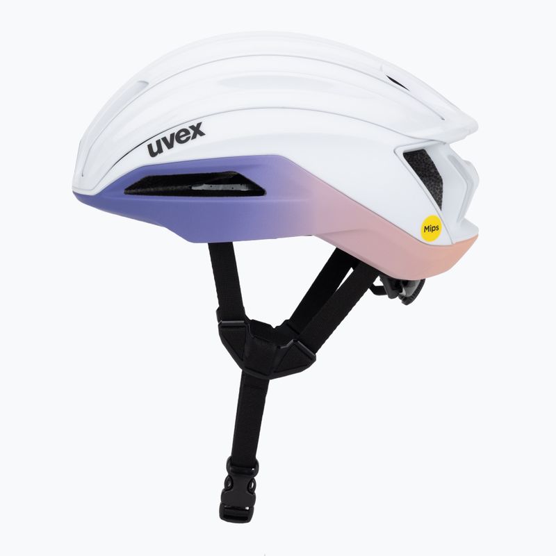 Шолом велосипедний UVEX Surge Aero MIPS white/lilac apricot matt 3