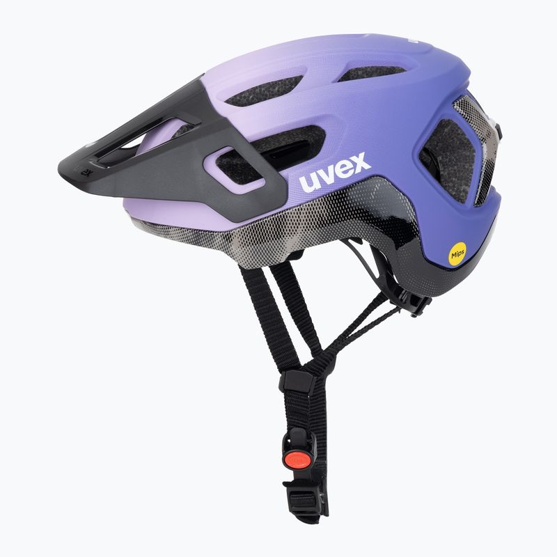 Шолом велосипедний UVEX React MIPS lilac/oak matt 3