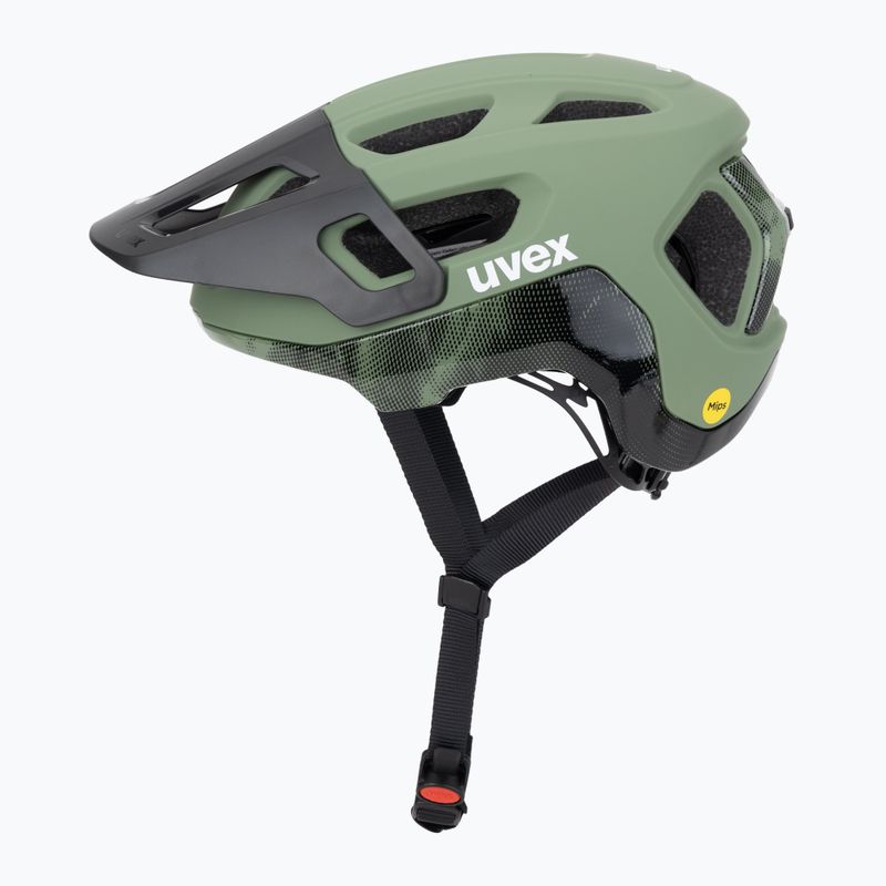 Шолом велосипедний UVEX React MIPS moss green/black matt 3