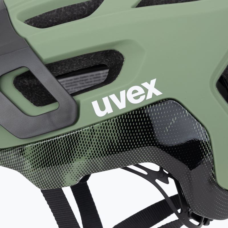 Шолом велосипедний UVEX React MIPS moss green/black matt 7