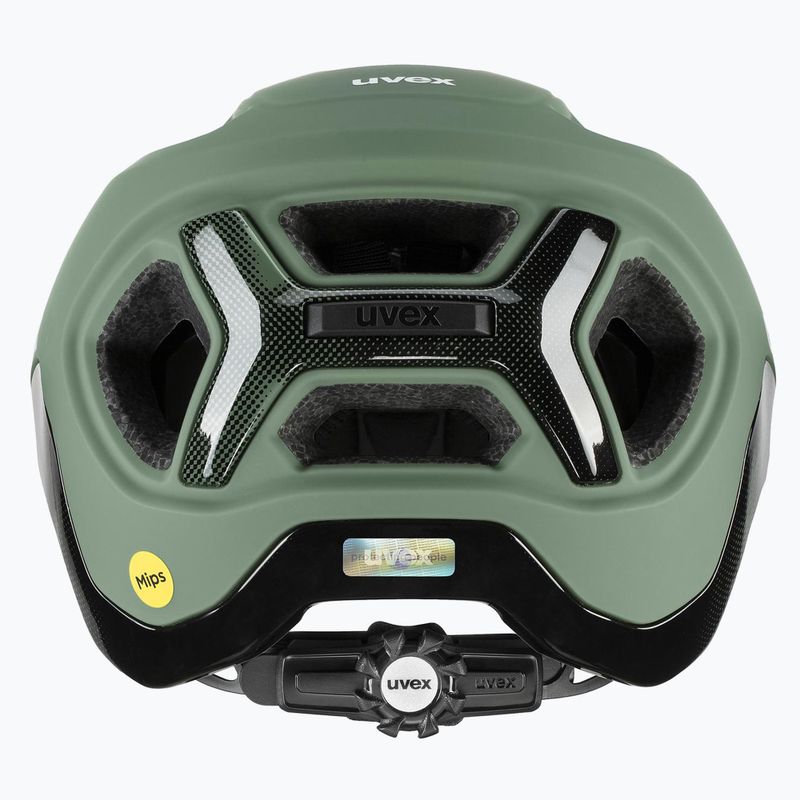 Шолом велосипедний UVEX React MIPS moss green/black matt 3