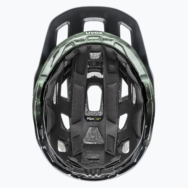 Шолом велосипедний UVEX React MIPS moss green/black matt 4